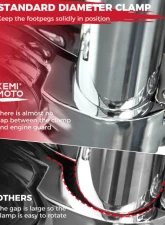 Kemimoto Highway Pegs Foot Rest Harley                                     - F1802-03002BK - Image 4