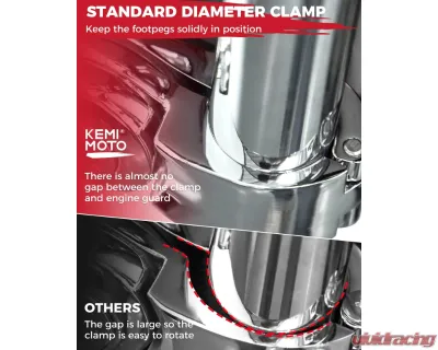 Kemimoto Highway Pegs Foot Rest Harley - F1802-03002BK