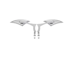 Kemimoto Spear Blade Rear View Mirrors Chrome Harley