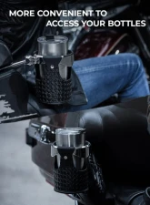 Kemimoto PU Leather Passenger Cup Holders Harley                                     - F1813-00901 - Image 6