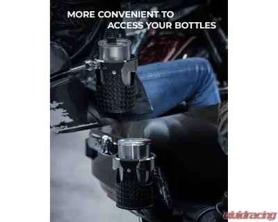Kemimoto PU Leather Passenger Cup Holders Harley - F1813-00901