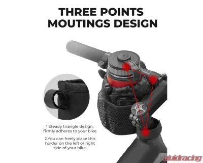 Kemimoto Bicycle Handlebar Cup Holder - FBFCH001