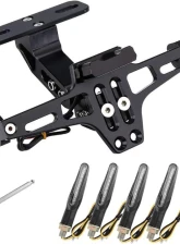Kemimoto Universal Fender Eliminator License Plate Bracket Motorcycle                                     - FFEUN002BK - Image 2