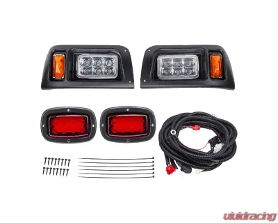Kemimoto 12V LED Headlight | Tail Light Kit Gas / Electric Club Car DS 1993 - FGFHLTL005