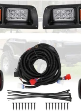Kemimoto 12V LED Headlight | Tail Light Kit Gas / Electric Club Car DS 1993                                     - FGFHLTL005 - Image 3