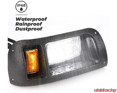 Kemimoto 12V LED Headlight | Tail Light Kit Gas / Electric Club Car DS 1993 - FGFHLTL005