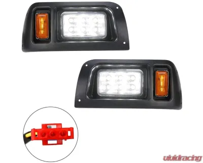 Kemimoto 12V LED Headlight | Tail Light Kit Gas / Electric Club Car DS 1993 - FGFHLTL005