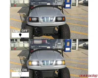 Kemimoto 12V LED Headlight | Tail Light Kit Gas / Electric Club Car DS 1993 - FGFHLTL005