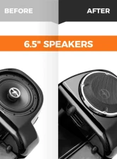 Kemimoto Lower Vented Leg Fairings w/ Speakers Harley                                     - FHADA445 - Image 3