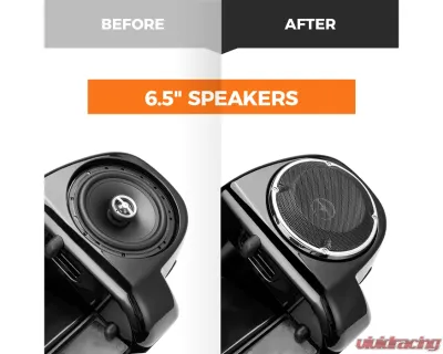 Kemimoto Lower Vented Leg Fairings w/ Speakers Harley - FHADA445