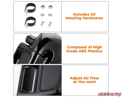 Kemimoto Lower Vented Leg Fairings w/ Speakers Harley - FHADA445