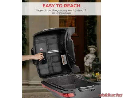 Kemimoto Tour Pack Lid OrganizerStreet Glide Road King Road Glide Electra Glide - FHDTB133