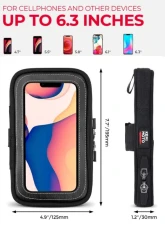 Kemimoto Motorcycle Magnetic Tank Bag / w/ 8 Strong Magnets Touch ScreenCell phone up to 6.3                                     - FHDTB139 - Image 3