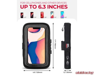 Kemimoto Motorcycle Magnetic Tank Bag / w/ 8 Strong Magnets Touch ScreenCell phone up to 6.3 - FHDTB139