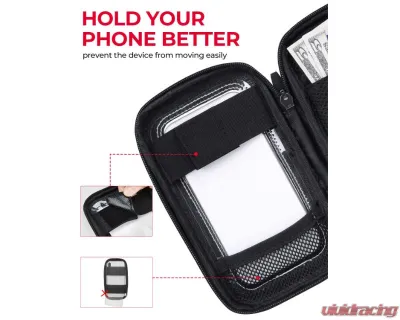 Kemimoto Motorcycle Magnetic Tank Bag / w/ 8 Strong Magnets Touch ScreenCell phone up to 6.3 - FHDTB139