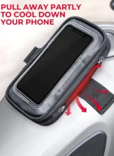 Kemimoto Motorcycle Magnetic Tank Bag / w/ 8 Strong Magnets Touch ScreenCell phone up to 6.3                                     - FHDTB139 - Image 7