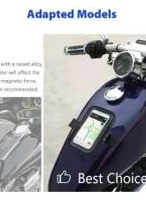 Kemimoto Motorcycle Magnetic Tank Bag / w/ 8 Strong Magnets Touch ScreenCell phone up to 6.3                                     - FHDTB139 - Image 8