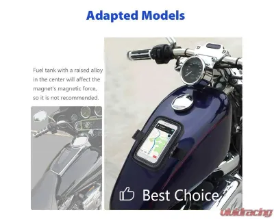 Kemimoto Motorcycle Magnetic Tank Bag / w/ 8 Strong Magnets Touch ScreenCell phone up to 6.3 - FHDTB139