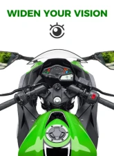 Kemimoto Motorcycle Side View Mirror Ninja                                     - FMIKA012 - Image 6