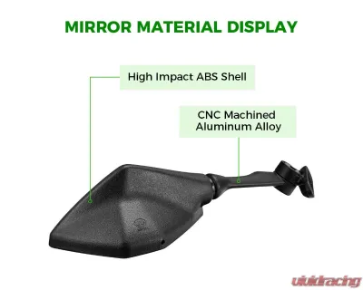 Kemimoto Motorcycle Side View Mirror Ninja - FMIKA012