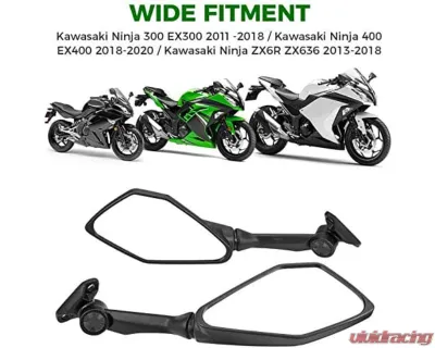 Kemimoto Motorcycle Side View Mirror Ninja - FMIKA012