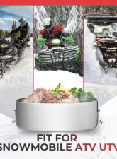 Kemimoto Snowmobile Food Warmer Stainless Muffler Exhaust CookerArctic Cat Polaris UTV ATV Motorcycle                                     - FSMFW001 - Image 4