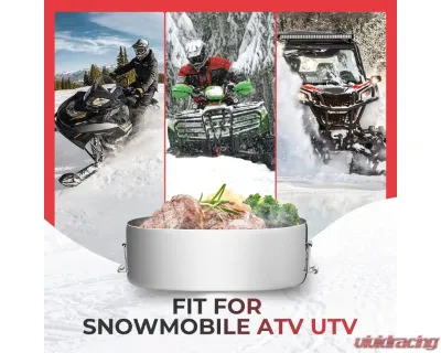 Kemimoto Snowmobile Food Warmer Stainless Muffler Exhaust CookerArctic Cat Polaris UTV ATV Motorcycle - FSMFW001