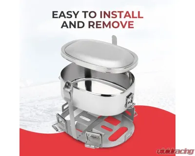 Kemimoto Snowmobile Food Warmer Stainless Muffler Exhaust CookerArctic Cat Polaris UTV ATV Motorcycle - FSMFW001