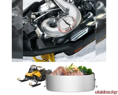 Kemimoto Snowmobile Food Warmer Stainless Muffler Exhaust CookerArctic Cat Polaris UTV ATV Motorcycle - FSMFW001