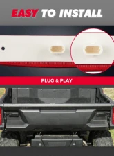 Kemimoto Rear Tail Light Polaris Ranger 400 / 570 / 800                                     - FTVHL010RD - Image 2