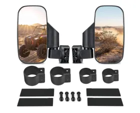 Kemimoto UTV 360 Degree Adjustable Side Mirrors w/ 1.75