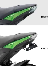 Kemimoto Fender Eliminator License Plate Bracket Kawasaki Z125 / Z125 Pro                                     - FZ125P012BK - Image 5