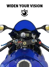 Kemimoto Motorcycle Turn Signal Mirror                                     - FZH0181-02 - Image 3