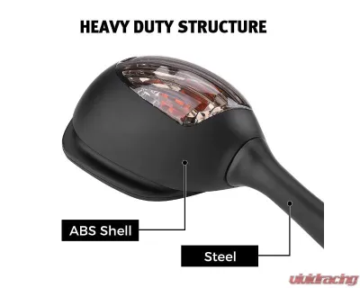 Kemimoto Motorcycle Turn Signal Mirror - FZH0181-02