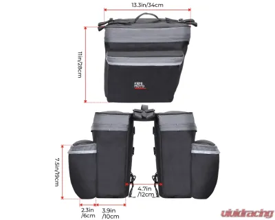 Kemimoto Bike Saddle Bag 30L Large Capacity - H0305-00601BK