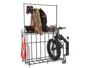 Kemimoto Multi-functional Width Adjustable 4 Bike Stand Storage Rack