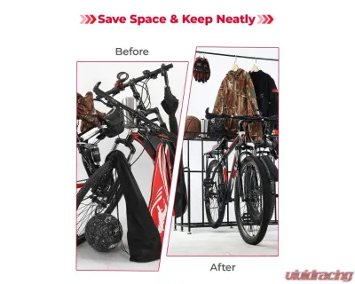 Kemimoto Multi-functional Width Adjustable 4 Bike Stand Storage Rack - H0320-00002