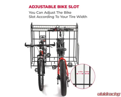 Kemimoto Multi-functional Width Adjustable 4 Bike Stand Storage Rack - H0320-00002