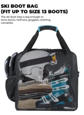 Kemimoto Ski Bag and Boot Bag ComboAir Travel /Skis Up to 200cm                                     - H0803-00301BL - Image 4