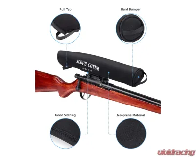Kemimoto Scope Covers Neoprene Optics Lens Cover 12"-15" 2pc - H1003-00101L(2)