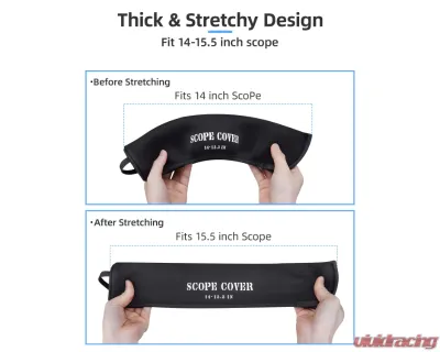 Kemimoto Scope Covers Neoprene Optics Lens Cover 12"-15" 2pc - H1003-00101L(2)