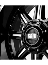Grid Wheel Offroad GD10 Wheel 17x9 6x135|6x139.7 15mm Gloss Black | Milled                                     - 1179237M15 - Image 2