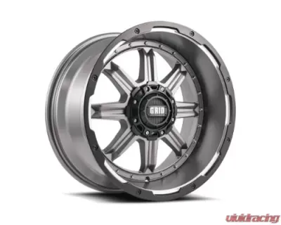 Grid Wheel Offroad GD10 Wheel 20x9 6x135|6x139.7 0mm Matte Anthracite | Black Lip - 129237A6