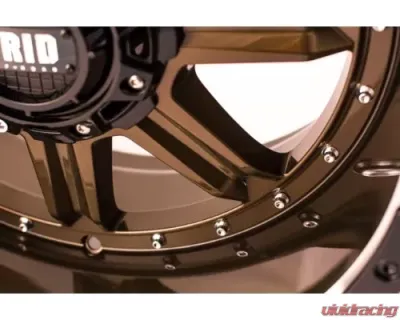 Grid Wheel Offroad GD10 Wheel 18x9 6x135|6x139.7 0mm Gloss Bronze | Black Lip - 1189237R6
