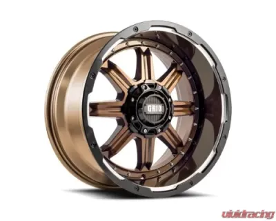 Grid Wheel Offroad GD10 Wheel 18x9 6x135|6x139.7 0mm Gloss Bronze | Black Lip - 1189237R6