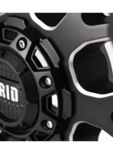 Grid Wheel Offroad GD02 Wheel 20x10 5x114.3|5x127 | 5x5 -25mm Matte Black | Milled                                     - 22127F278 - Image 3