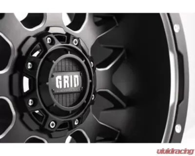 Grid Wheel Offroad GD02 Wheel 20x10 5x114.3|5x127 | 5x5 -25mm Matte Black | Milled - 22127F278