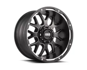 Grid Wheel Offroad GD02 Wheel 20x10 5x114.3|5x127 | 5x5 -25mm Matte Black | Milled