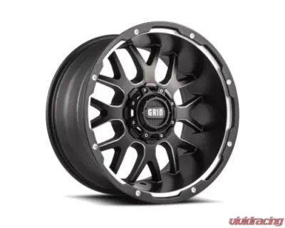 Grid Wheel Offroad GD02 Wheel 20x10 5x114.3|5x127 | 5x5 -25mm Matte Black | Milled - 22127F278