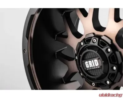 Grid Wheel Offroad GD02 Wheel 20x9 6x139.7 35mm Metallic Dust | Matte Black - 229655D351